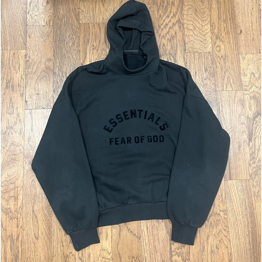 XL Essentials Fear of God Black Hoodie